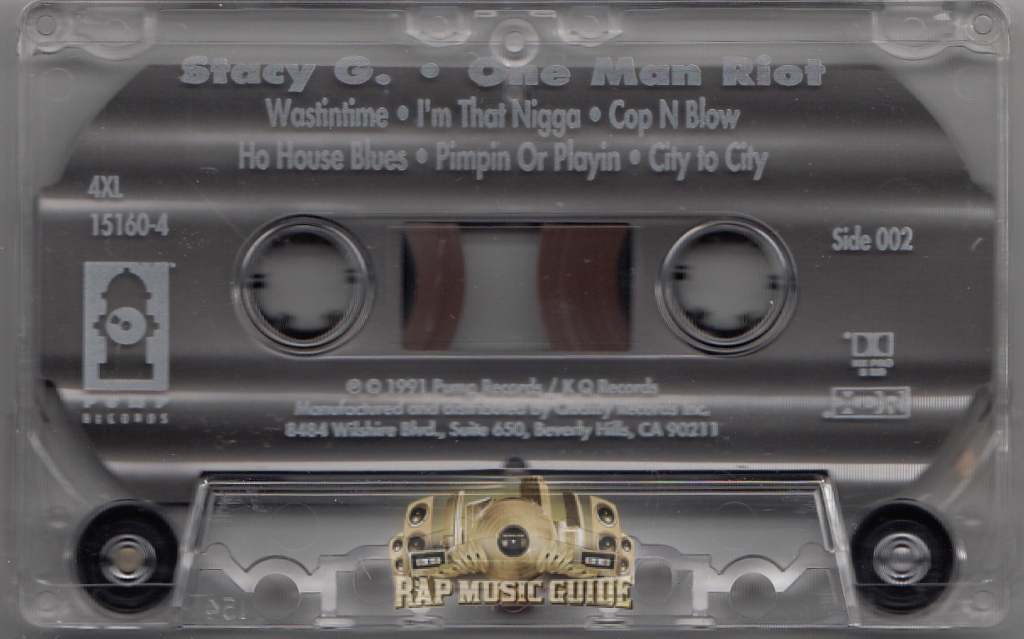 Stacy G. - One Man Riot: Cassette Tape | Rap Music Guide